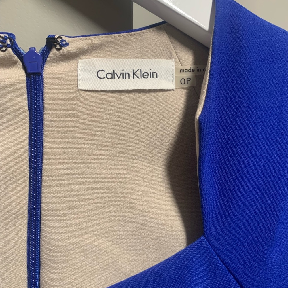 Blue Calvin Klein dress. - Picture 2 of 2
